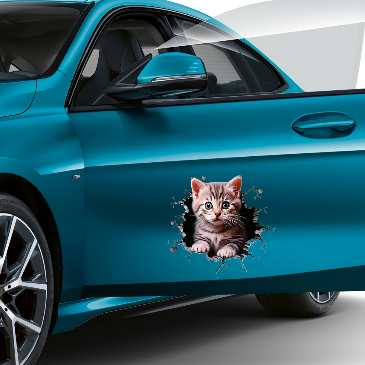 Laptop Accessories Parts - Polyvinyl Chloride Cat Pattern Car Decal,