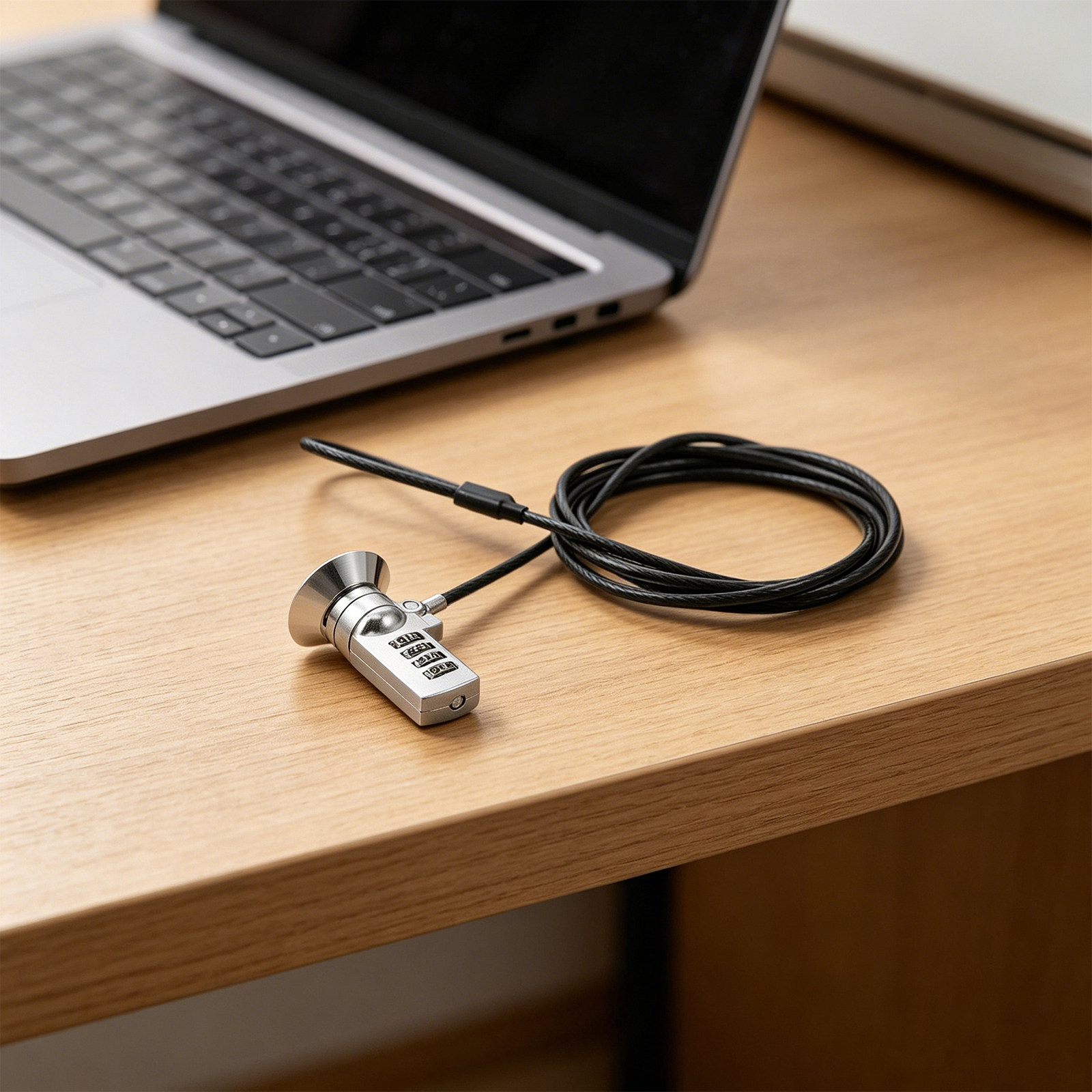 Laptop Lock Cable - 1Set Combination Laptop Lock 4-Digit Resettable