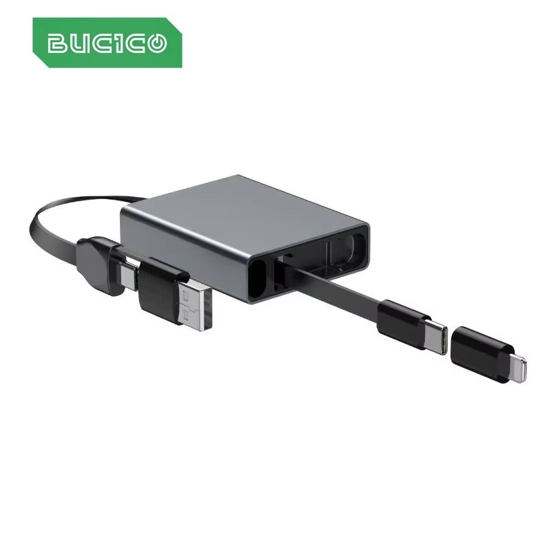 Laptop Lock Cable - 4 in 1 Telescopic USB Cable