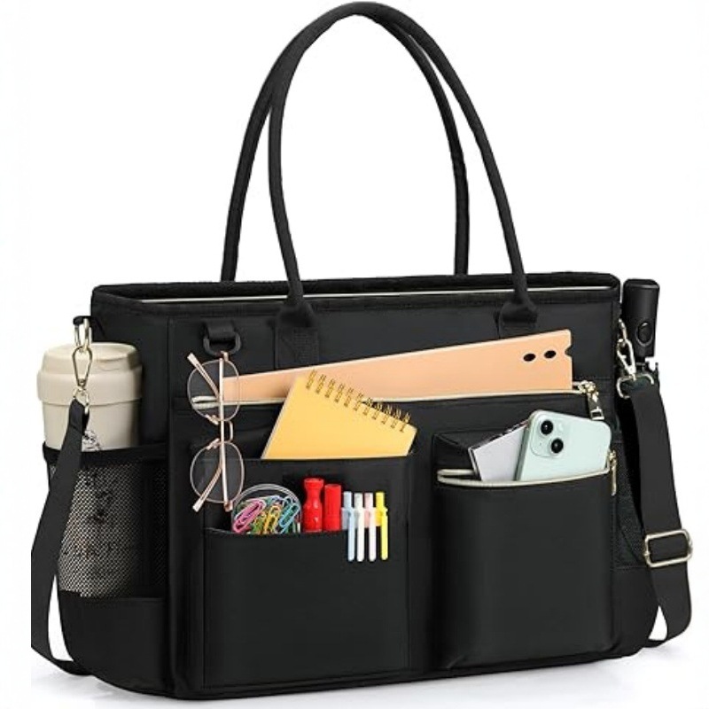 Laptop Accessories Box - Large Capacity Work Tote for Women,