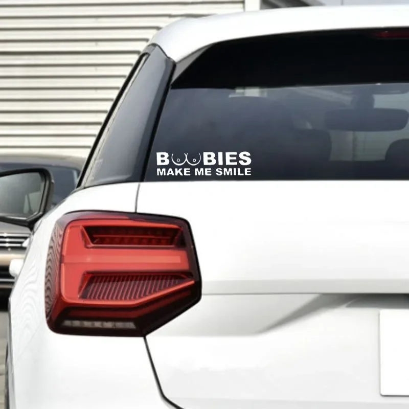BOOBIES Make Me Smile Car Stic - Laptop Accessories Ideas review and price