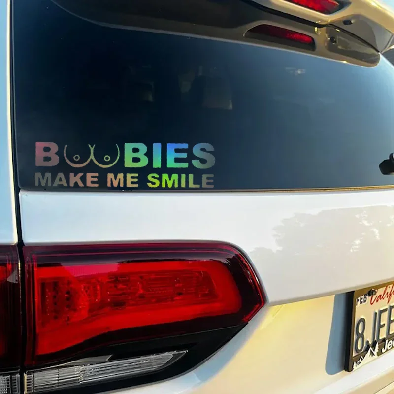 BOOBIES Make Me Smile Car Stic - Laptop Accessories Ideas review and price