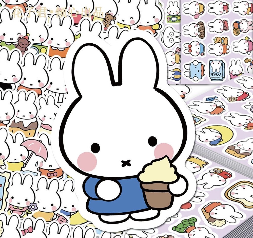 102Pcs Miffy Bunny Stickers Cu - Laptop Accessories Case review and price