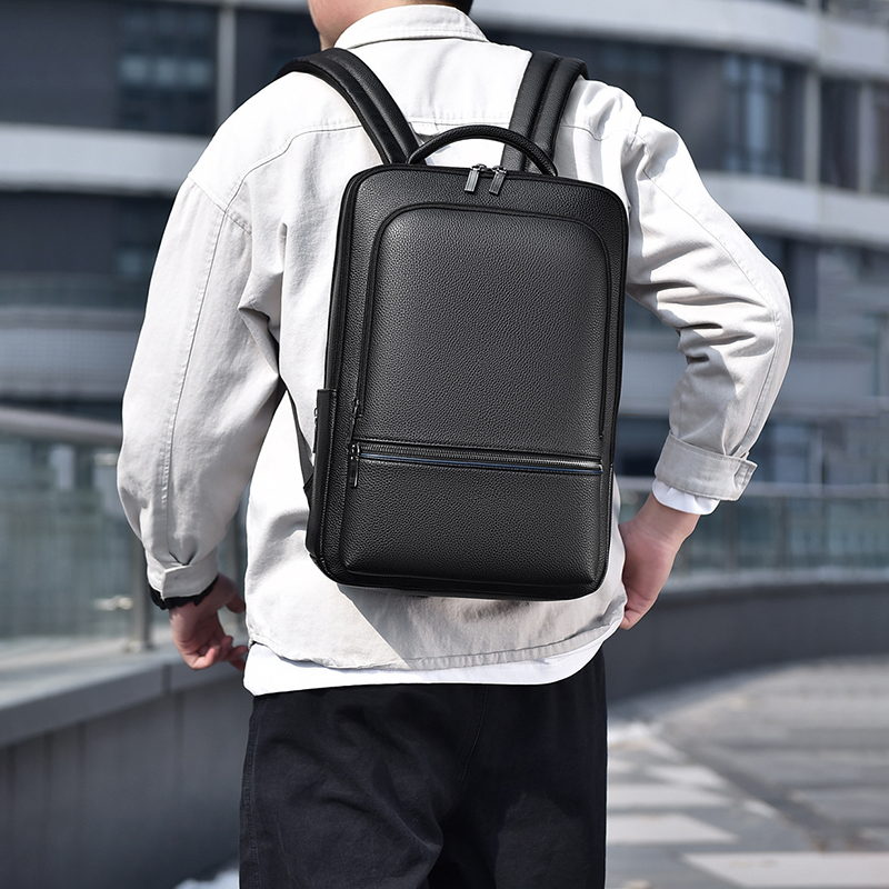 PU Leather Men's Backpack USB  - Laptop Accessories Box review and price