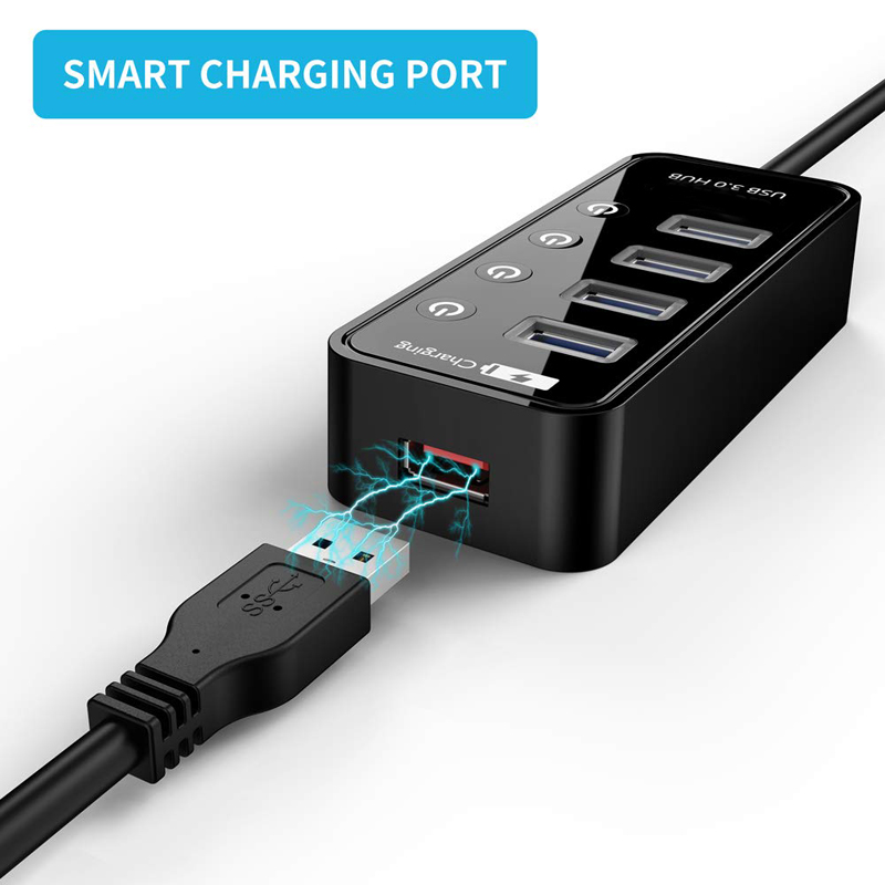 USB HUB 3.0 4 7 Port Smart Pho - Laptop Lock Cable review and price