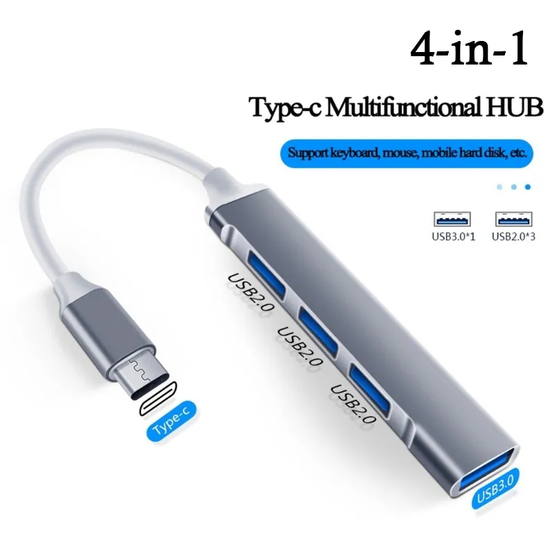4-in-1 USB C HUB 3.0 Type C 3. - Laptop Accessories And Gadgets review and price