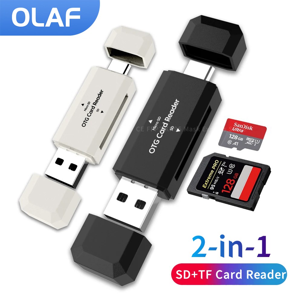 2 in 1 Type C SD TF Card Reade - Laptop Accessories And Gadgets review and price