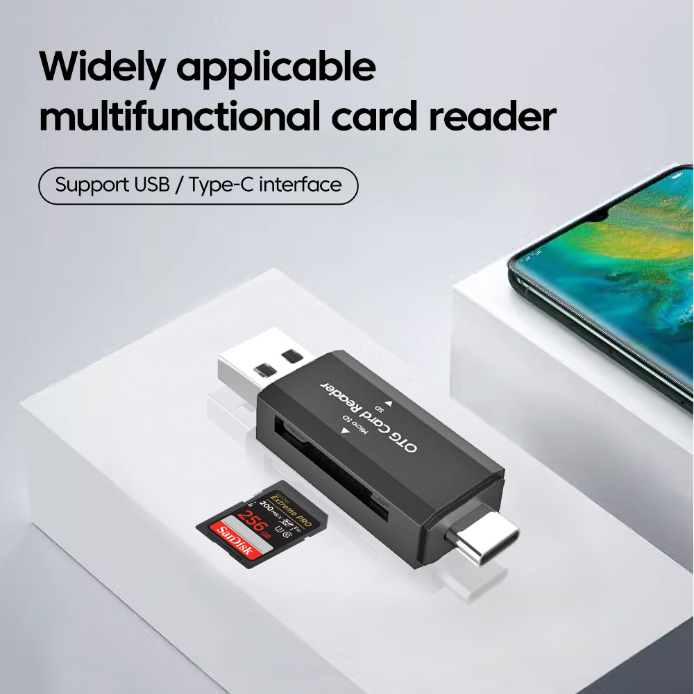 2 in 1 Type C SD TF Card Reade - Laptop Accessories And Gadgets review and price