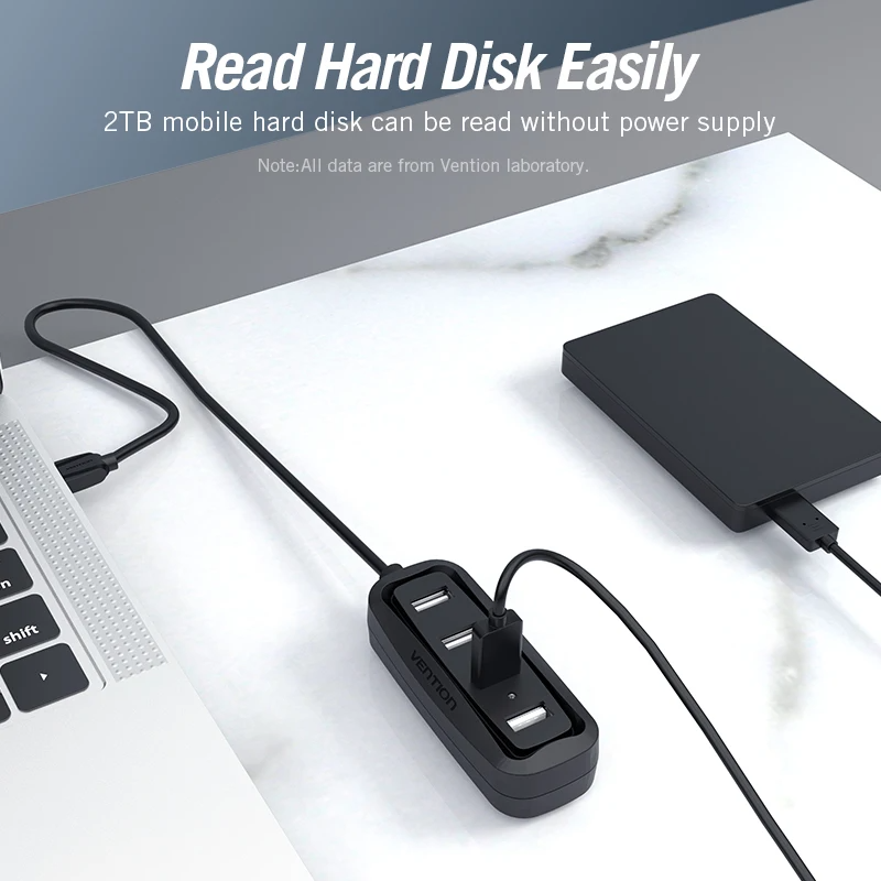 Vention USB 2.0 HUB 4 Port wit - Laptop Accessories Box review and price