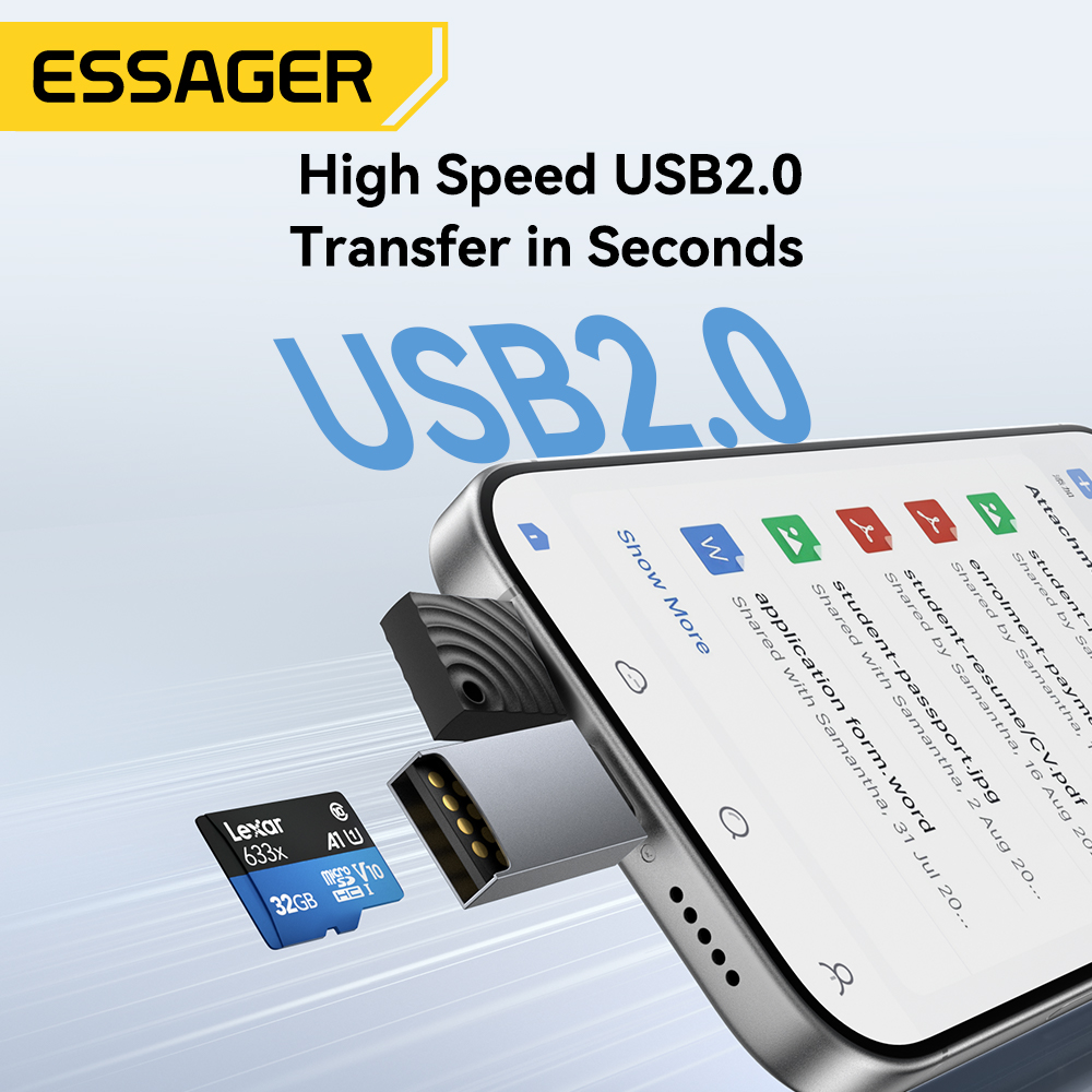 Essager 2 in 1 TF SD Card Read - Laptop Accessories And Gadgets review and price