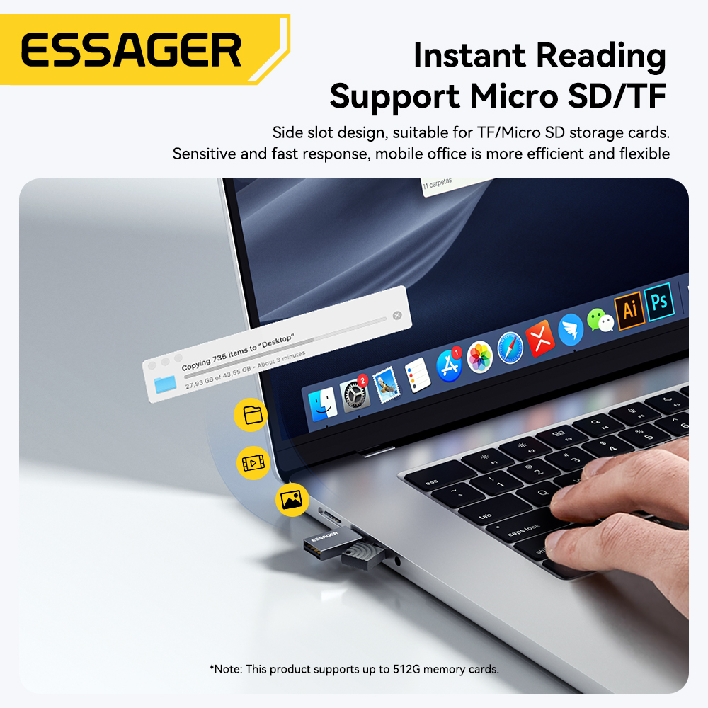 Essager 2 in 1 TF SD Card Read - Laptop Accessories And Gadgets review and price