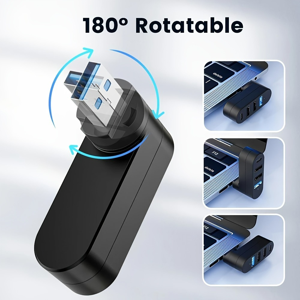 Mini Splitter 4 Ports USB Hub  - Laptop Accessories Box review and price