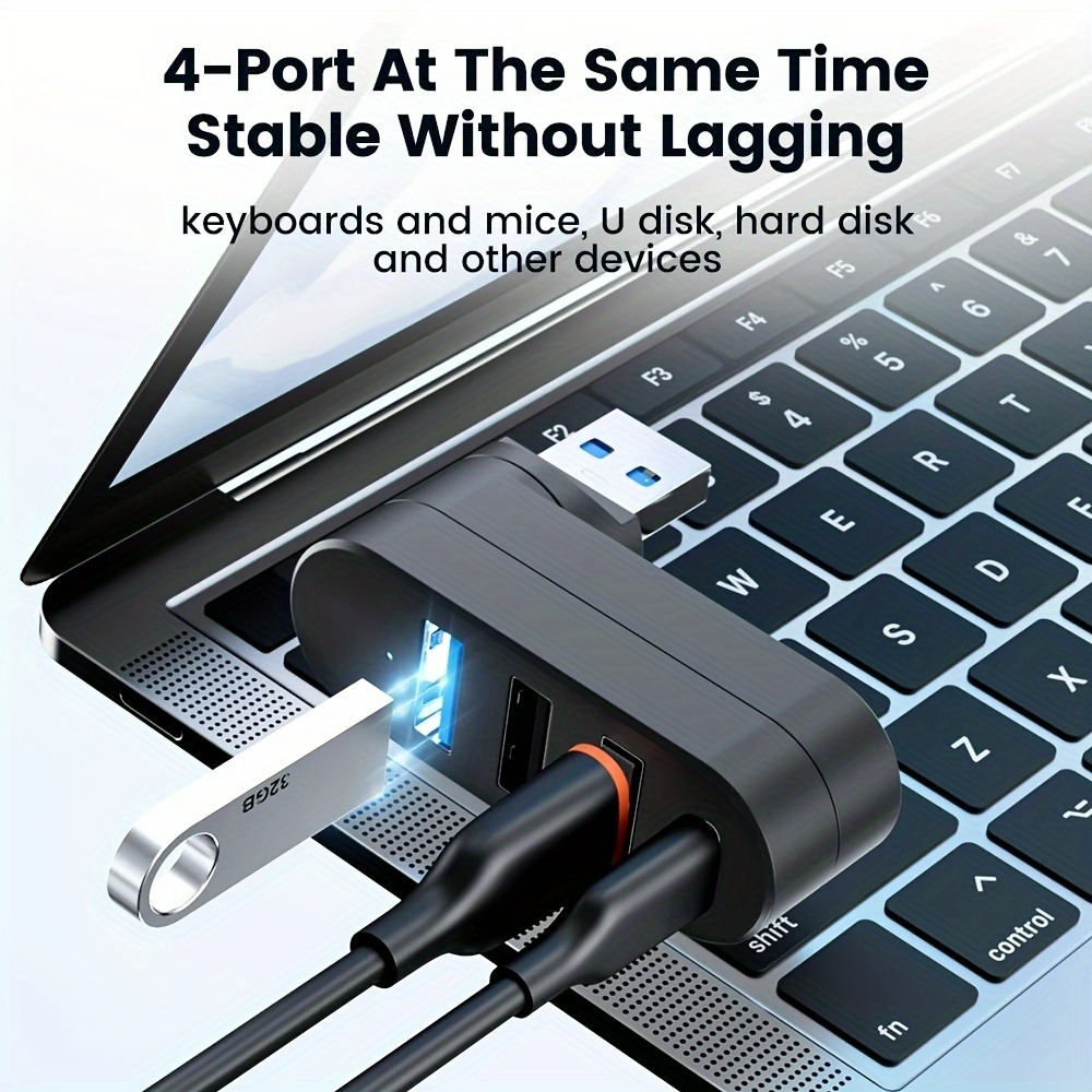Mini Splitter 4 Ports USB Hub  - Laptop Accessories Box review and price